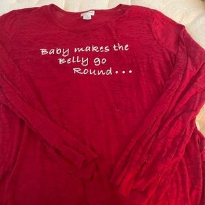 COPY - Motherhood Maternity Long Sleeve Shirt Size XL